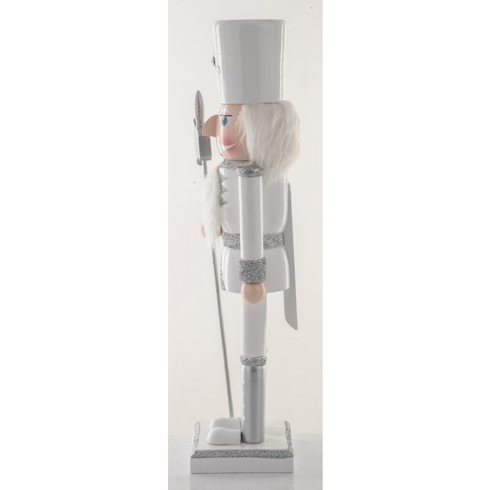 Navidad Cascanueces Soldado Nutcraker cascanueces con alabarda 30 cm - Imagen 5