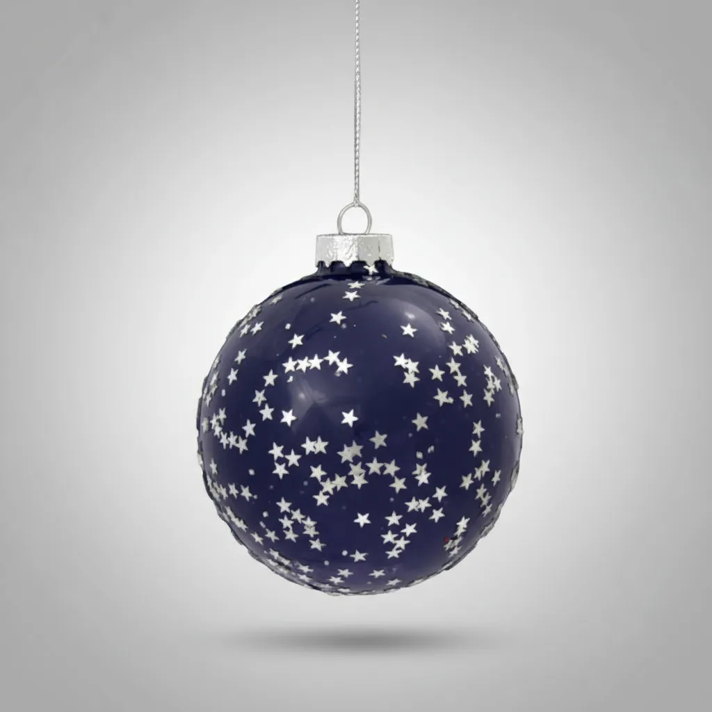 Navidad Borla x 4 Cristal Noche Magica - Imagen 7