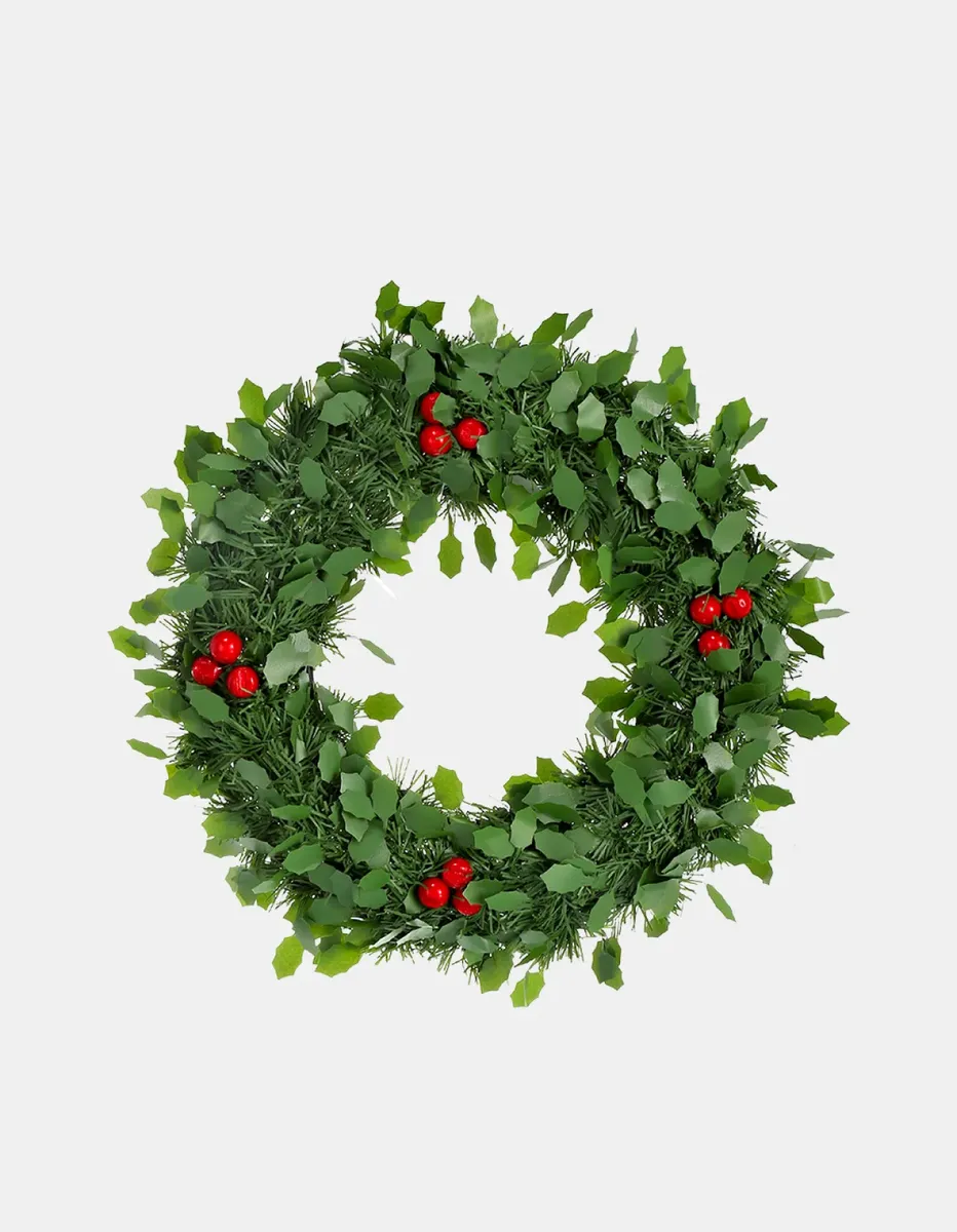Navidad Corona Navideña Eco con bayas - Imagen 9