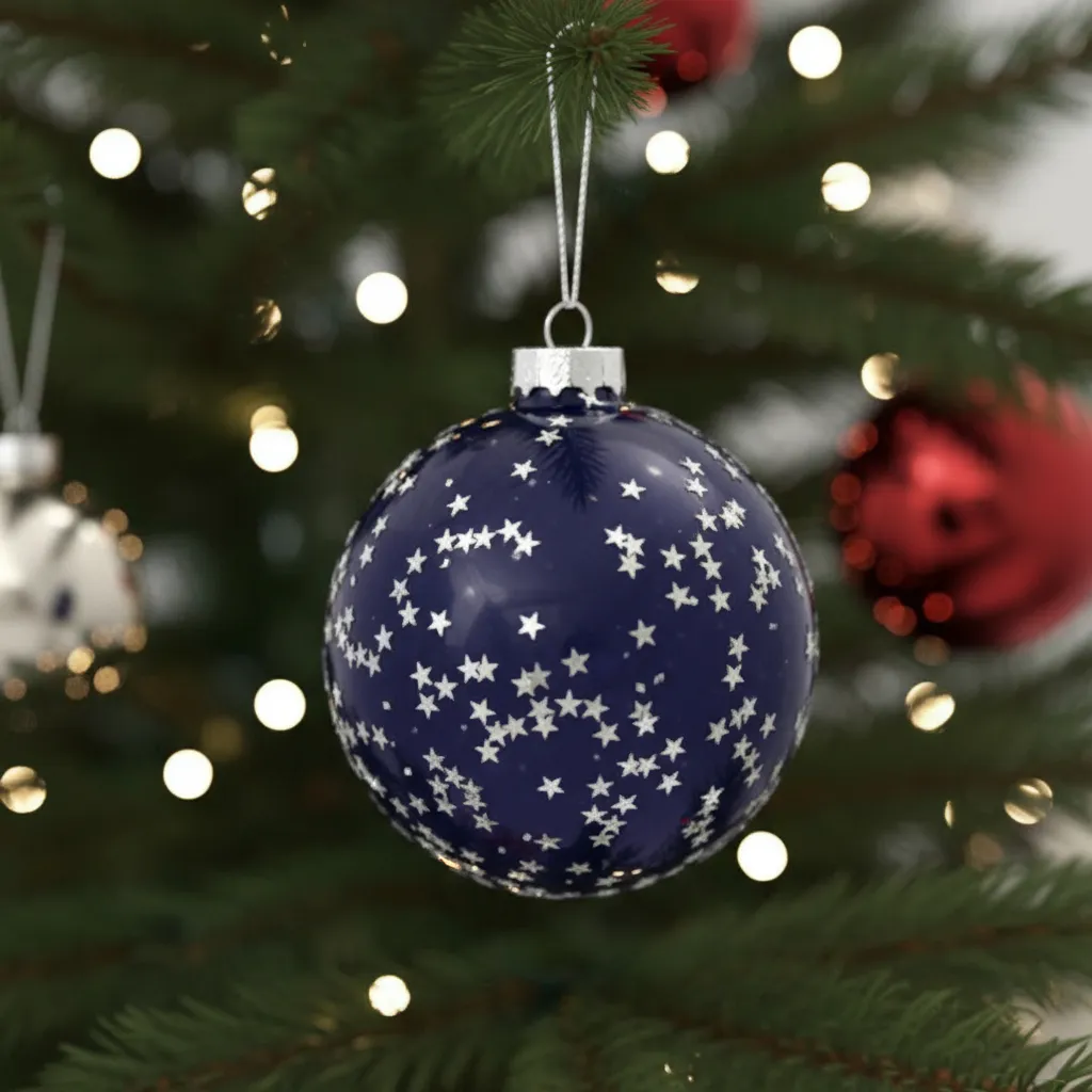 Navidad Borla x 4 Cristal Noche Magica - Imagen 12