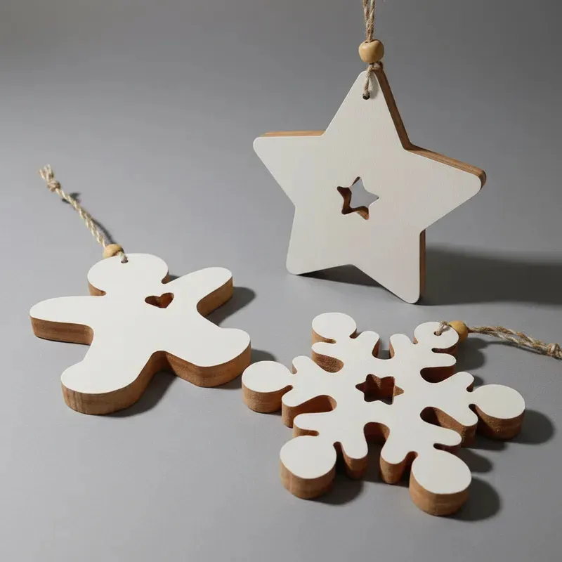 Navidad Adorno Madera recuperada - Imagen 2