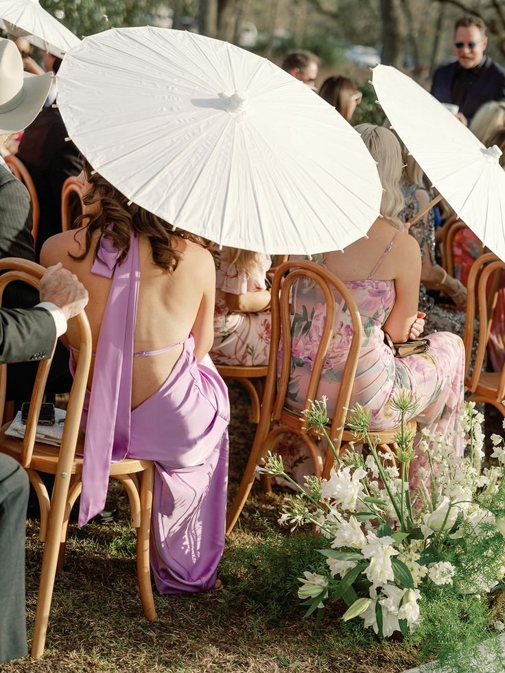 Pack x 10 Sombrillas Blancas en papel de arroz y bambu souvenir 85 cm Diametro - Imagen 15