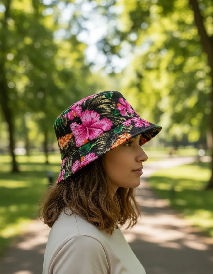 Gorro bucket Piluso Orquidea - Imagen 4