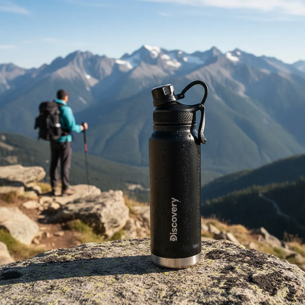 Botella Termica Doble Capa Acero Inoxidable Discovery Con pico