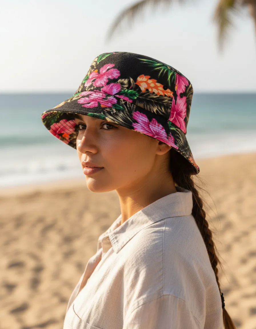 Gorro bucket Piluso Orquidea - Imagen 2