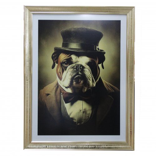 Cuadro Mr. Bulldog Frances con traje - Imagen 6