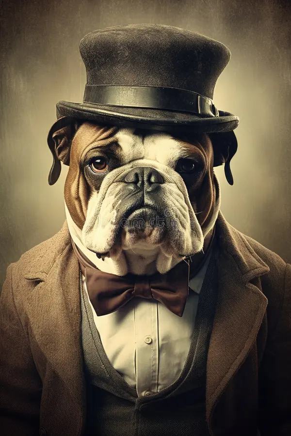 Cuadro Mr. Bulldog Frances con traje - Imagen 5