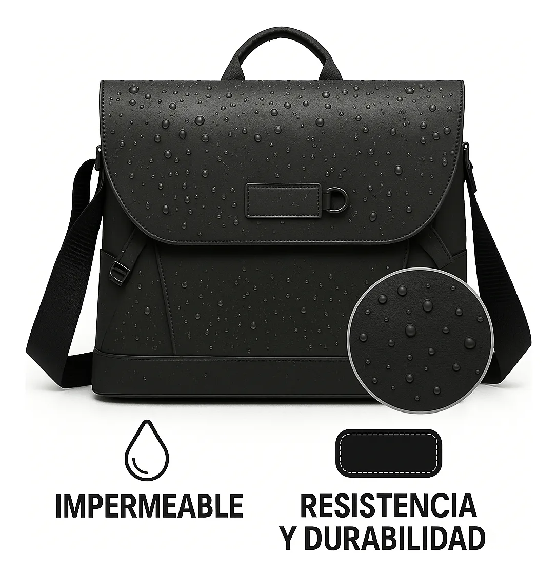 Bolso Urbano PU Engomado Impermeable - Imagen 11