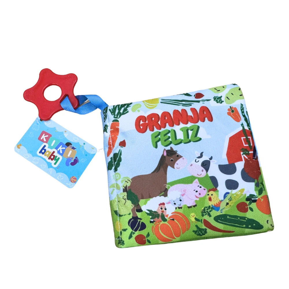 📖 Libro de Tela Sensorial con Mordillo y Sonido - Imagen 14