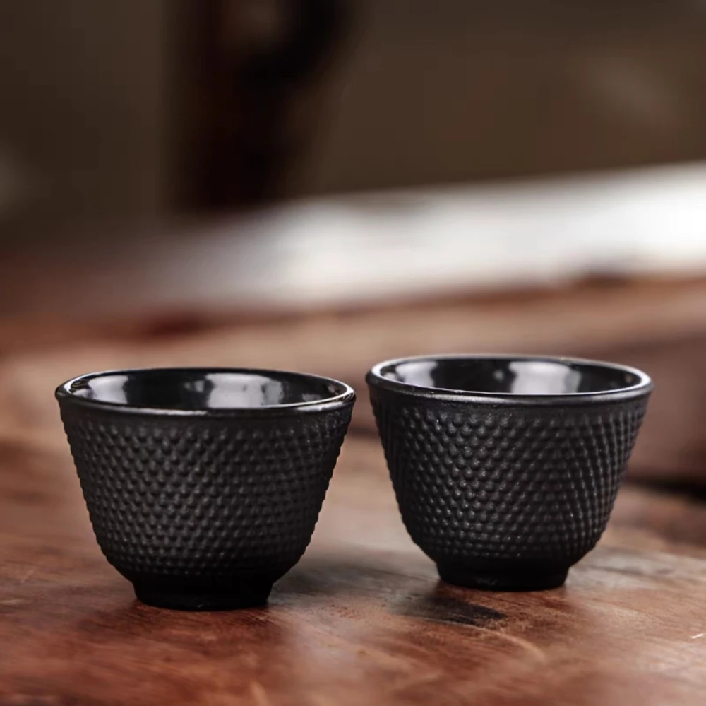 🖤 Set x 2 Tazas de Té Hierro Fundido Zen Japon - Imagen 9