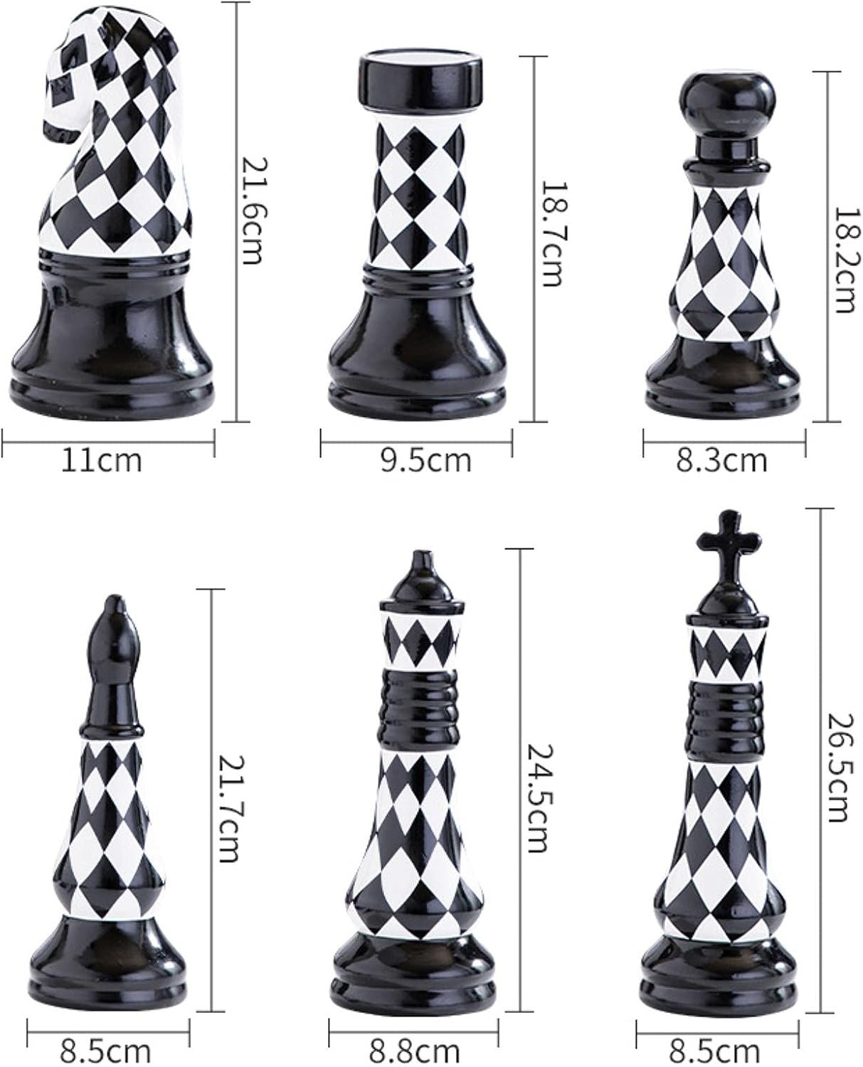 ♟ Set de Ajedrez Decorativo Black & White - Imagen 10