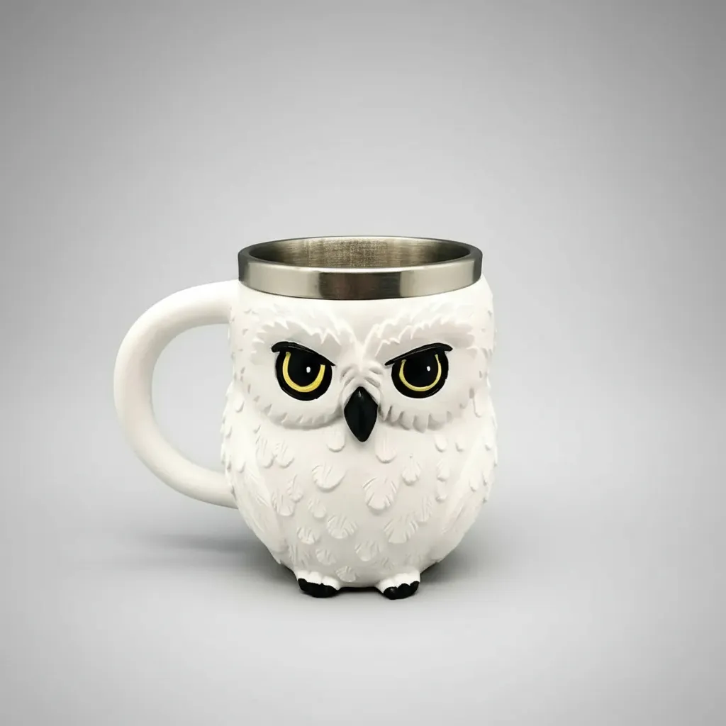 🦉 Tazón Mug Hedwig — Acero Inoxidable 340 ml - Imagen 5