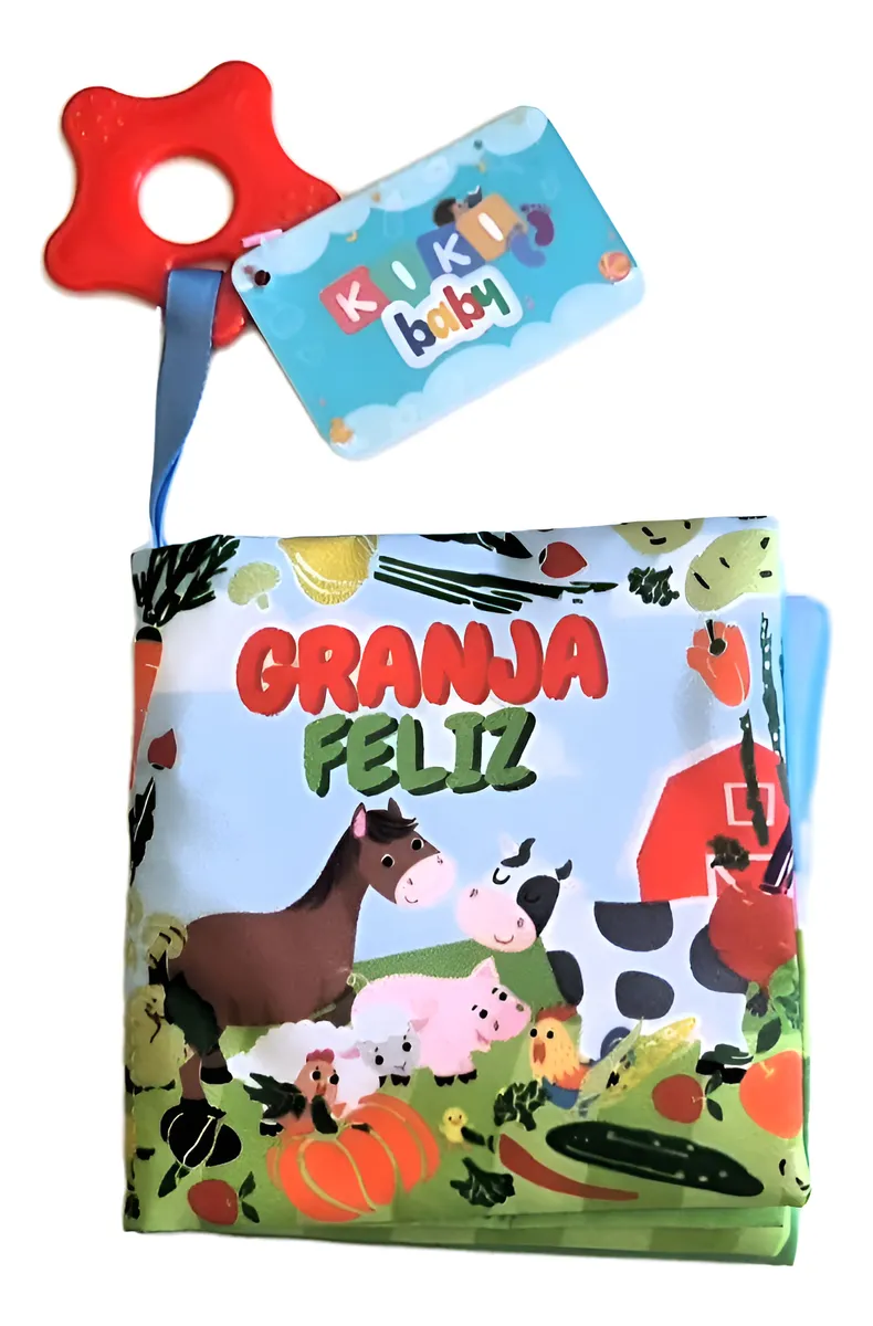 📖 Libro de Tela Sensorial con Mordillo y Sonido - Imagen 9