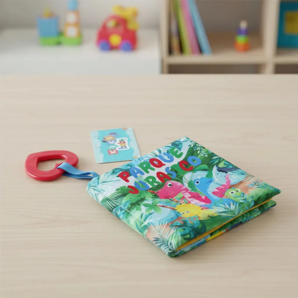 📖 Libro de Tela Sensorial con Mordillo y Sonido - Imagen 4