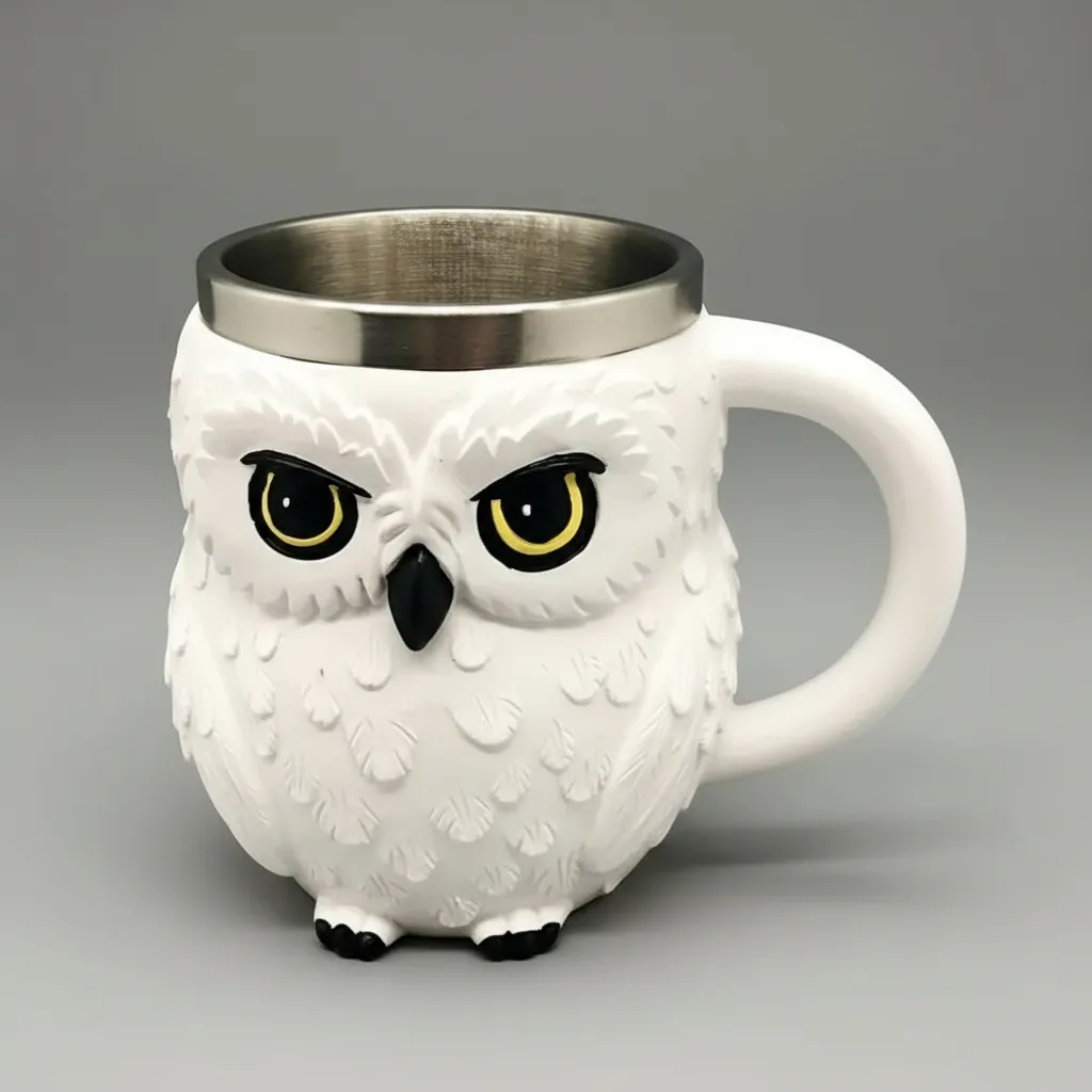 🦉 Tazón Mug Hedwig — Acero Inoxidable 340 ml
