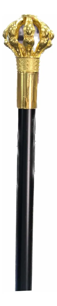 🖤 Bastón Metal Negro — Asa Decorativa Corona - Imagen 14