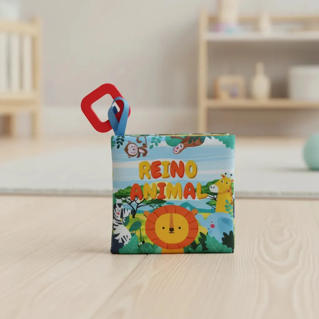📖 Libro de Tela Sensorial con Mordillo y Sonido - Imagen 7