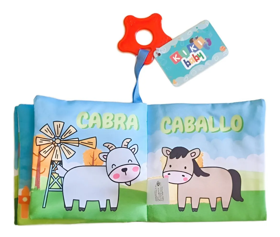 📖 Libro de Tela Sensorial con Mordillo y Sonido - Imagen 12