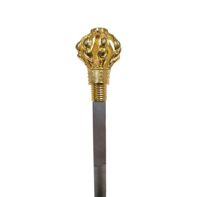 🖤 Bastón Metal Negro — Asa Decorativa Corona - Imagen 9
