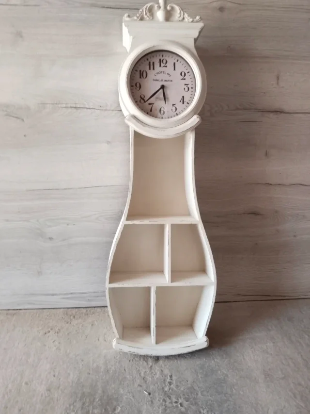 🕰️ Estantería Reloj de Pared Vintage - Imagen 4