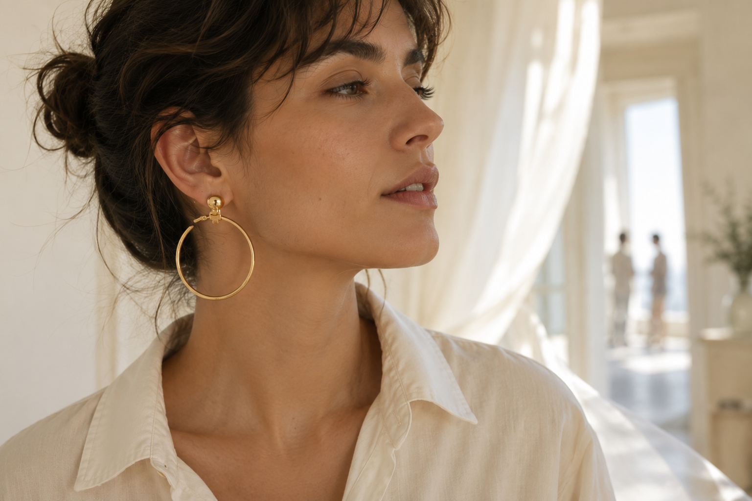 Aros de Argolla con Clip · Dorado o Plateado - Imagen 6