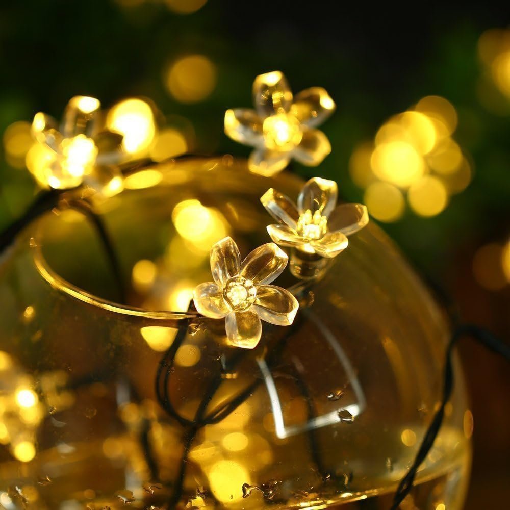🌸 Guirnalda Solar Flores de Luz · 30 LED - Imagen 6