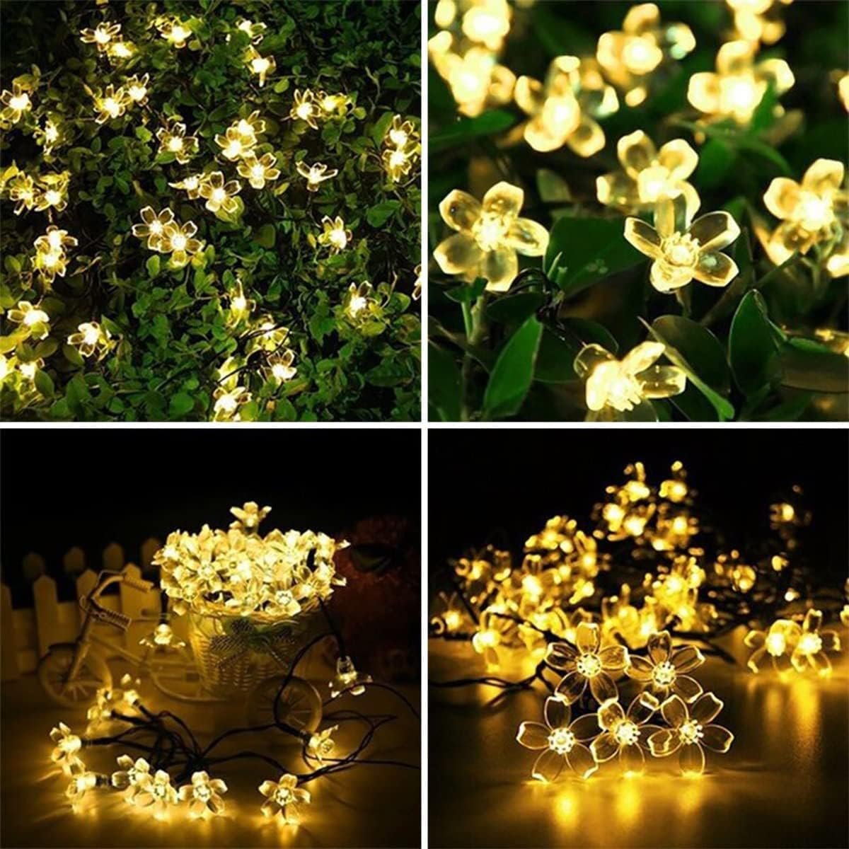 🌸 Guirnalda Solar Flores de Luz · 30 LED - Imagen 5