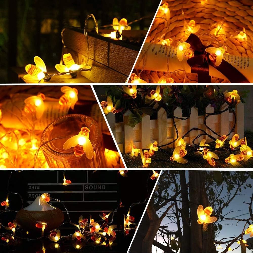 🐝✨ Guirnalda Solar de Abejitas · Un Jardín con Magia - Imagen 5