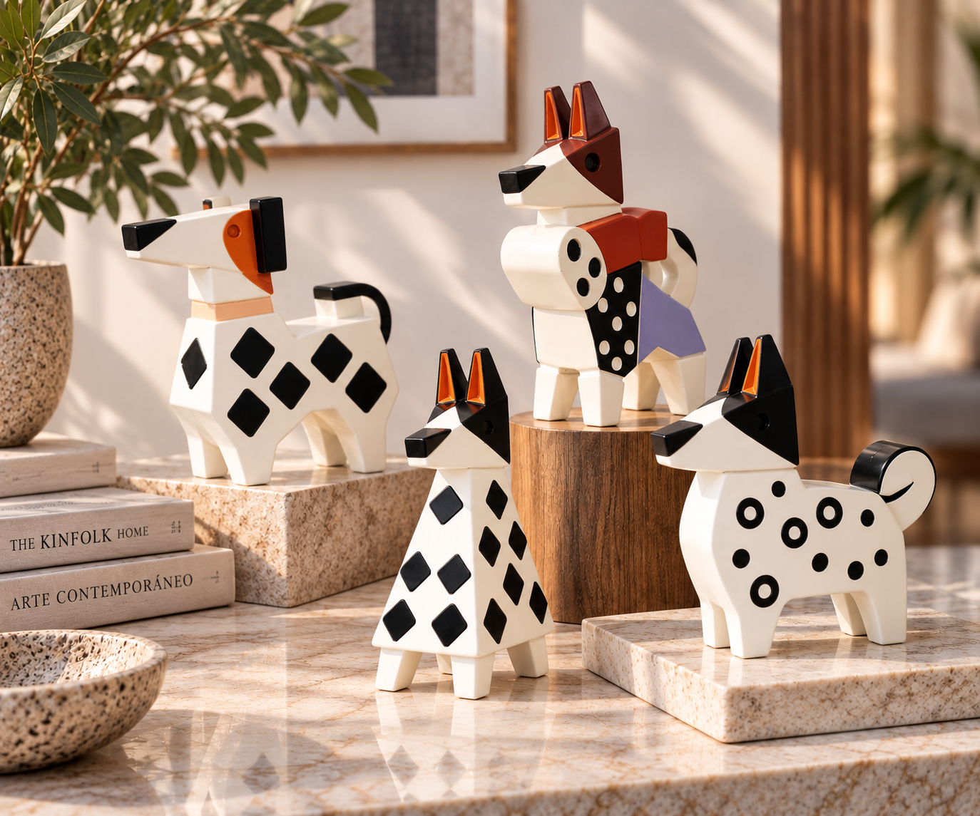 🐾 Doggi II — La Geometría de lo Cotidiano | Escultura Cerámica - Imagen 2