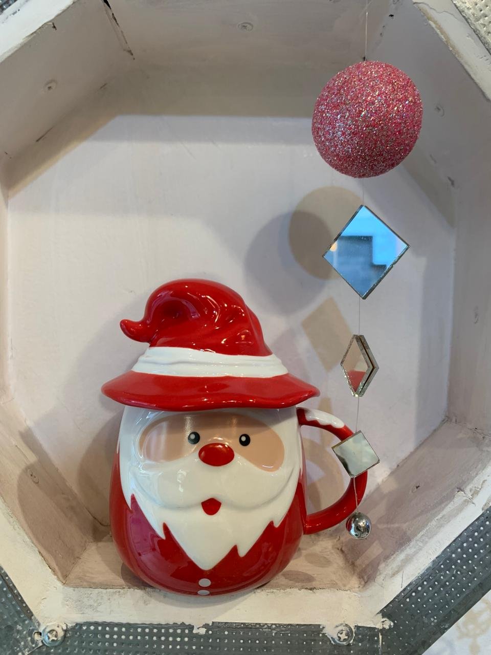 🎅☕ Mug Papá Noel con Tapa · 420 ml | Navidad - Imagen 5