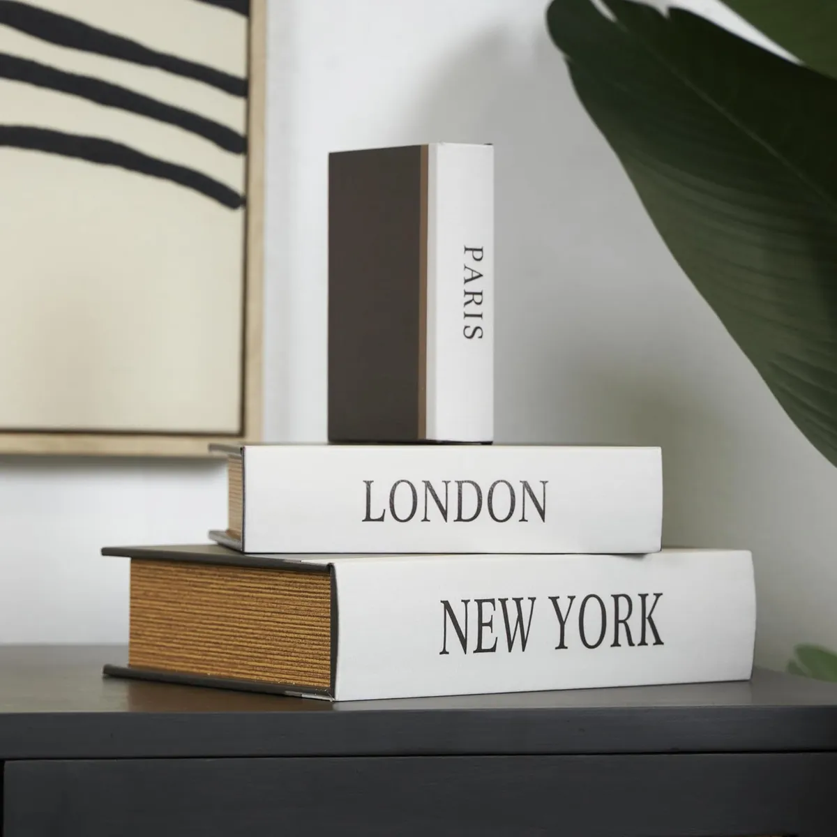 📚 TRAVEL STORIES · Set de 3 Cajas Libro Decorativas · París, Londres & Nueva York - Imagen 7