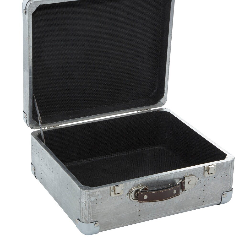 ✈️ Set x2 Cajas Baúl Aviator · Aluminio & Madera - Imagen 4